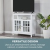 image:imageConvenience Concepts Big Sur Highboy TV Stand 36  Modern Entertainment Center For TVs up to 40 Storage Cabinet for Dining Living Room amp Entryway Console Hall Table with Shelves Weathered GrayWhite