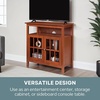 image:imageConvenience Concepts Big Sur Highboy TV Stand 36  Modern Entertainment Center For TVs up to 40 Storage Cabinet for Dining Living Room amp Entryway Console Hall Table with Shelves Weathered GrayCherry