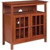 image:imageConvenience Concepts Big Sur Highboy TV Stand 36  Modern Entertainment Center For TVs up to 40 Storage Cabinet for Dining Living Room amp Entryway Console Hall Table with Shelves Weathered GrayCherry