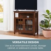 image:imageConvenience Concepts Big Sur Highboy TV Stand 36  Modern Entertainment Center For TVs up to 40 Storage Cabinet for Dining Living Room amp Entryway Console Hall Table with Shelves Weathered GrayDark Walnut