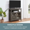 image:imageConvenience Concepts Big Sur Highboy TV Stand 36  Modern Entertainment Center For TVs up to 40 Storage Cabinet for Dining Living Room amp Entryway Console Hall Table with Shelves Weathered GrayWeathered Gray