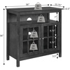 image:imageConvenience Concepts Big Sur Highboy TV Stand 36  Modern Entertainment Center For TVs up to 40 Storage Cabinet for Dining Living Room amp Entryway Console Hall Table with Shelves Weathered GrayEspresso