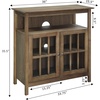 image:imageConvenience Concepts Big Sur Highboy TV Stand 36  Modern Entertainment Center For TVs up to 40 Storage Cabinet for Dining Living Room amp Entryway Console Hall Table with Shelves Weathered GrayDriftwood