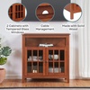 image:imageConvenience Concepts Big Sur Highboy TV Stand 36  Modern Entertainment Center For TVs up to 40 Storage Cabinet for Dining Living Room amp Entryway Console Hall Table with Shelves Weathered GrayCherry