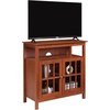 image:imageConvenience Concepts Big Sur Highboy TV Stand 36  Modern Entertainment Center For TVs up to 40 Storage Cabinet for Dining Living Room amp Entryway Console Hall Table with Shelves Weathered GrayCherry
