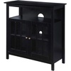 image:imageConvenience Concepts Big Sur Highboy TV Stand 36  Modern Entertainment Center For TVs up to 40 Storage Cabinet for Dining Living Room amp Entryway Console Hall Table with Shelves Weathered GrayBlack
