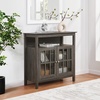 image:imageConvenience Concepts Big Sur Highboy TV Stand 36  Modern Entertainment Center For TVs up to 40 Storage Cabinet for Dining Living Room amp Entryway Console Hall Table with Shelves Weathered GrayWeathered Gray