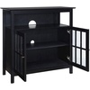 image:imageConvenience Concepts Big Sur Highboy TV Stand 36  Modern Entertainment Center For TVs up to 40 Storage Cabinet for Dining Living Room amp Entryway Console Hall Table with Shelves Weathered GrayBlack