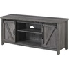 image:imageConvenience Concepts Blake Barn Door TV Stand with Shelves and Sliding Cabinets for TVs up to 60 Inches Weathered GrayWeathered Gray