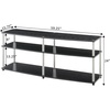 image:imageConvenience Concepts Designs2Go 3 Tier 60 TV Stand Light OakBlack