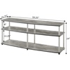 image:imageConvenience Concepts Designs2Go 3 Tier 60 TV Stand Light OakFaux Birch
