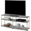 image:imageConvenience Concepts Designs2Go 3 Tier 60 TV Stand Light OakFaux Birch