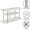 image:imageConvenience Concepts Designs2Go 3Tier Wide TV Stand WhiteWhite