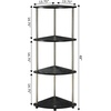 image:imageConvenience Concepts Designs2Go 4 Tier Corner Shelf BlackBlack
