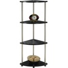 image:imageConvenience Concepts Designs2Go 4 Tier Corner Shelf BlackWhite