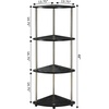 image:imageConvenience Concepts Designs2Go 4 Tier Corner Shelf BlackWhite