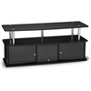 image:imageConvenience Concepts Designs2Go 50 inch TV Stand with 3 Storage Cabinets and Shelf Black