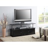 image:imageConvenience Concepts Designs2Go 50 inch TV Stand with 3 Storage Cabinets and Shelf Black