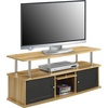 image:imageConvenience Concepts Designs2Go 50 inch TV Stand with 3 Storage Cabinets and Shelf Light OakLight Oak