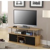 image:imageConvenience Concepts Designs2Go 50 inch TV Stand with 3 Storage Cabinets and Shelf Light OakLight Oak