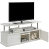 image:imageConvenience Concepts Designs2Go 50 inch TV Stand with 3 Storage Cabinets and Shelf Light OakWhite