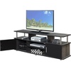image:imageConvenience Concepts Designs2Go 60 Monterey TV Stand WhiteWeathered GrayBlack