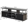 image:imageConvenience Concepts Designs2Go 60 Monterey TV Stand WhiteWeathered GrayBlack