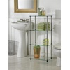 image:imageConvenience Concepts Designs2Go Classic Glass 4Tier Tower 1775  Modern Media Stainless Steel Bookshelf for Living Room Display Storage Shelves for Family Room Bathroom Office BlackBlackGlass