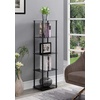 image:imageConvenience Concepts Designs2Go Classic Glass 5 Tier Tower 1575  Modern Contemporary Bookshelf Display with Media Storage Shelves for Living Room Bedroom Bathroom amp Office BlackBlack