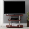 image:imageConvenience Concepts Designs2Go No Tools 3Tier TV Stand 315  Entertainment Center for TVs up to 37 Inches Modern TV Console with Shelves for Living Room Family Room BlackCherry