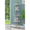 image:imageConvenience Concepts Designs2Go No Tools 5 Tier Tower PinkChromeFaux White MarbleChrome