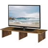 image:imageConvenience Concepts Designs2Go Small TV Riser 2375 for TVs up to 26  Contemporary TV or Computer Riser for Living Room Modern Office Den WhiteBarnwood