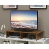 image:imageConvenience Concepts Designs2Go Small TV Riser 2375 for TVs up to 26  Contemporary TV or Computer Riser for Living Room Modern Office Den WhiteBarnwood