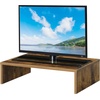 image:imageConvenience Concepts Designs2Go Small TV Riser 2375 for TVs up to 26  Contemporary TV or Computer Riser for Living Room Modern Office Den WhiteBarnwood