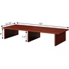 image:imageConvenience Concepts Designs2Go Small TV Riser 2375 for TVs up to 26  Contemporary TV or Computer Riser for Living Room Modern Office Den WhiteCherry