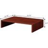 image:imageConvenience Concepts Designs2Go Small TV Riser 2375 for TVs up to 26  Contemporary TV or Computer Riser for Living Room Modern Office Den WhiteCherry