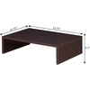 image:imageConvenience Concepts Designs2Go Small TV Riser 2375 for TVs up to 26  Contemporary TV or Computer Riser for Living Room Modern Office Den WhiteEspresso