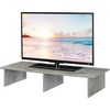 image:imageConvenience Concepts Designs2Go Small TV Riser 2375 for TVs up to 26  Contemporary TV or Computer Riser for Living Room Modern Office Den WhiteFaux Birch