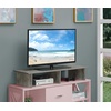 image:imageConvenience Concepts Designs2Go Small TV Riser 2375 for TVs up to 26  Contemporary TV or Computer Riser for Living Room Modern Office Den WhiteFaux Birch