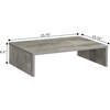 image:imageConvenience Concepts Designs2Go Small TV Riser 2375 for TVs up to 26  Contemporary TV or Computer Riser for Living Room Modern Office Den WhiteFaux Birch