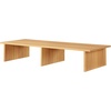 image:imageConvenience Concepts Designs2Go Small TV Riser 2375 for TVs up to 26  Contemporary TV or Computer Riser for Living Room Modern Office Den WhiteLight Oak
