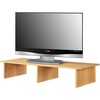 image:imageConvenience Concepts Designs2Go Small TV Riser 2375 for TVs up to 26  Contemporary TV or Computer Riser for Living Room Modern Office Den WhiteLight Oak