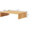 image:imageConvenience Concepts Designs2Go Small TV Riser 2375 for TVs up to 26  Contemporary TV or Computer Riser for Living Room Modern Office Den WhiteLight Oak
