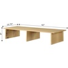 image:imageConvenience Concepts Designs2Go Small TV Riser 2375 for TVs up to 26  Contemporary TV or Computer Riser for Living Room Modern Office Den WhiteLight Oak