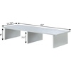 image:imageConvenience Concepts Designs2Go Small TV Riser 2375 for TVs up to 26  Contemporary TV or Computer Riser for Living Room Modern Office Den WhiteWhite
