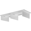 image:imageConvenience Concepts Designs2Go Small TV Riser 2375 for TVs up to 26  Contemporary TV or Computer Riser for Living Room Modern Office Den WhiteWhite