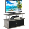 image:imageConvenience Concepts Designs2Go TV Stand with 2 Cabinets BlackFaux Birch