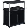 image:imageConvenience Concepts Designs2Go TV Stand with Black Glass Cabinet Black 2375L x 1575W x 2675HBlack
