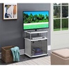 image:imageConvenience Concepts Designs2Go TV Stand with Black Glass Cabinet Black 2375L x 1575W x 2675HWhite