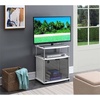 image:imageConvenience Concepts Designs2Go TV Stand with Black Glass Cabinet Black 2375L x 1575W x 2675HWhite